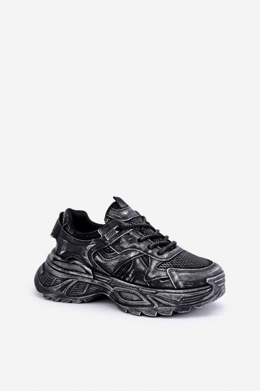 Moteriški sneakers Z su platforma juodos spalvos SeladĮen
