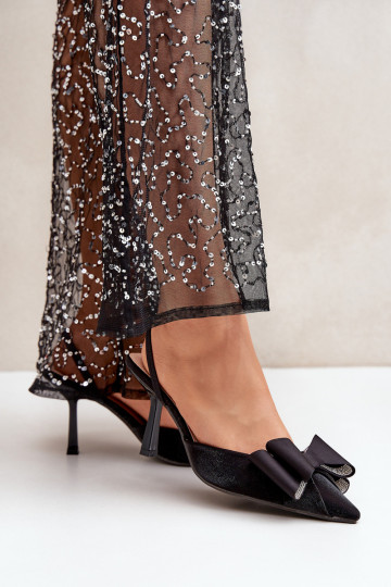  aukštakulniai bateliai su kaspinais juodos spalvos Selatea 2