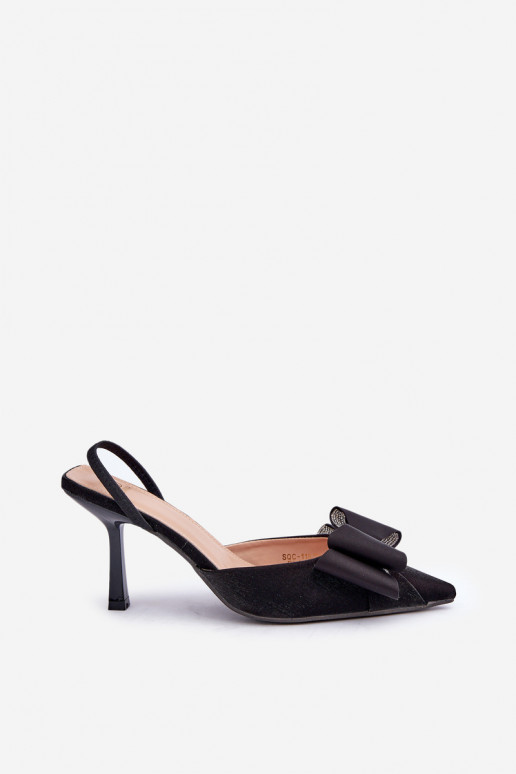 aukštakulniai bateliai su kaspinais juodos spalvos Selatea  aukštakulniai bateliai su kaspinais juodos spalvos Selatea