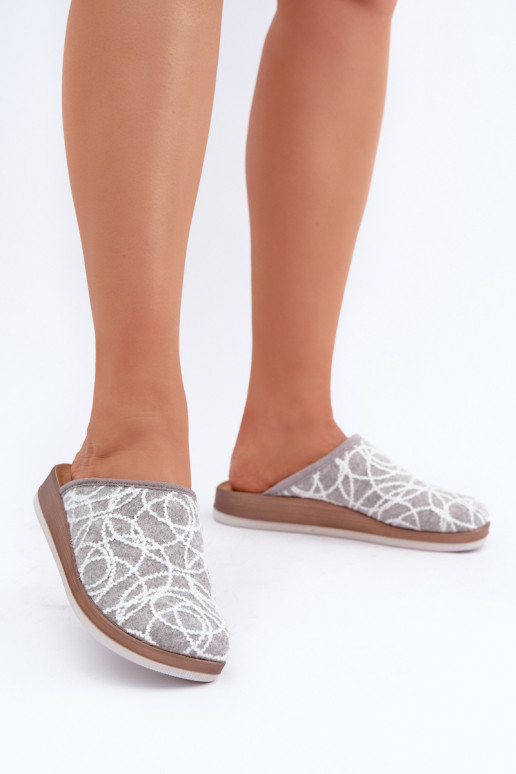 su blizgesiu Šlepetės Moteriškas Inblu CT000028 pilkos spalvos su blizgesiu Šlepetės Moteriškas Inblu CT000028 pilkos spalvos