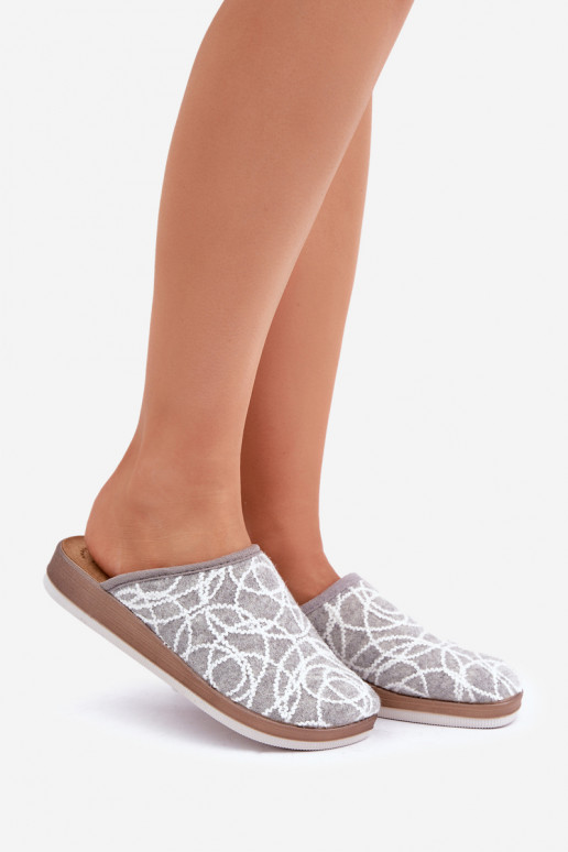 su blizgesiu Šlepetės Moteriškas Inblu CT000028 pilkos spalvos su blizgesiu Šlepetės Moteriškas Inblu CT000028 pilkos spalvos