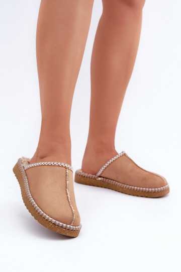 batai naminės Šlepetės Z Haftem Moteriškas Inblu EY000028 rudos spalvos