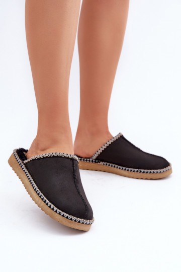 batai naminės Šlepetės Z Haftem Moteriškas Inblu EY000028 juodos spalvos 2