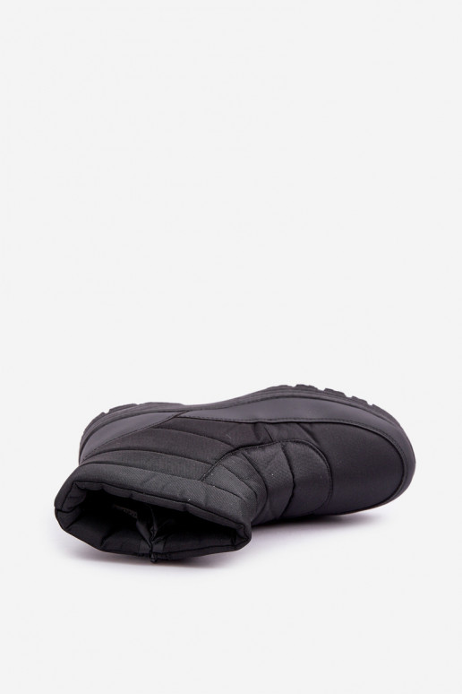 sniego batai vyrams Į Pilį pašiltinti su kailiuku viduje juodos spalvos Linnora