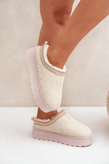 sniego batai Moteriškas su platforma Z Haftem dramblio kaulo spalvos Tirissa