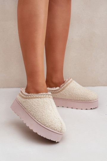 sniego batai Moteriškas su platforma Z Haftem dramblio kaulo spalvos Tirissa 2