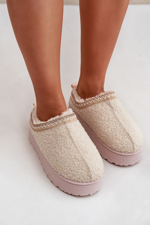 sniego batai Moteriškas su platforma Z Haftem dramblio kaulo spalvos Tirissa