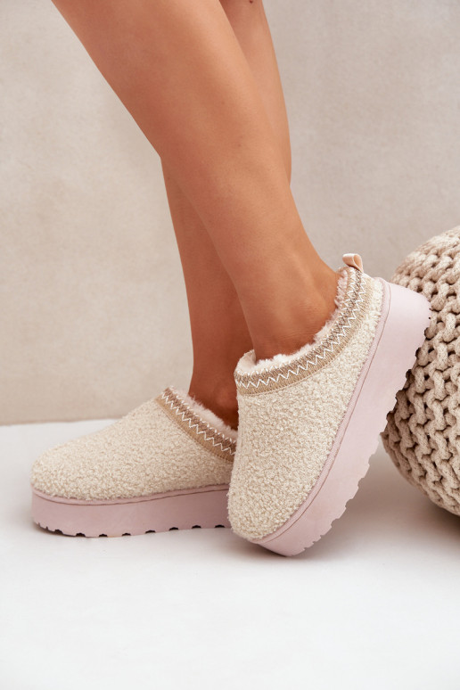 sniego batai Moteriškas su platforma Z Haftem dramblio kaulo spalvos Tirissa