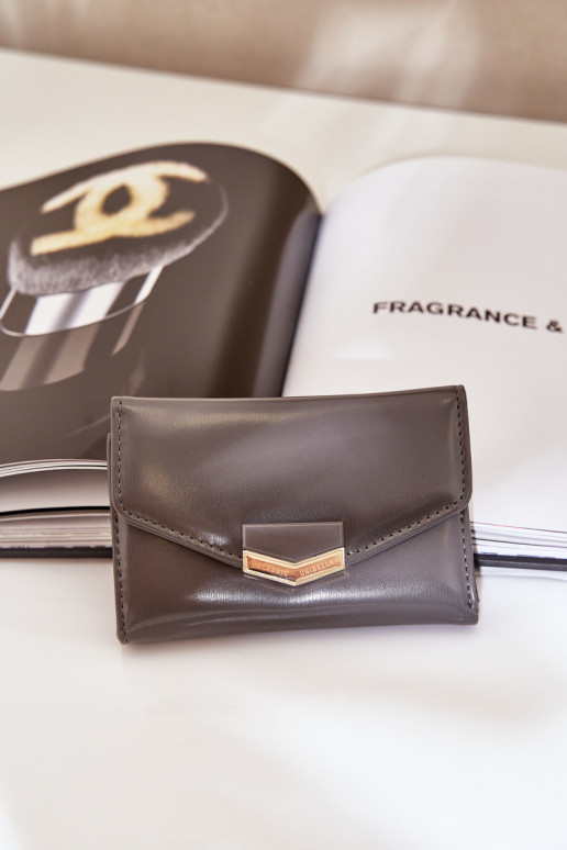 lakuota Moteriška piniginė tamsiai pilkos spalvos Rahner lakuota Moteriška piniginė tamsiai pilkos spalvos Rahner