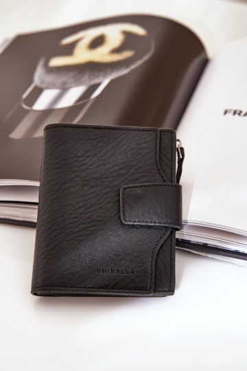 Moteriška piniginė Eko Odinė juodos spalvos Jezorea