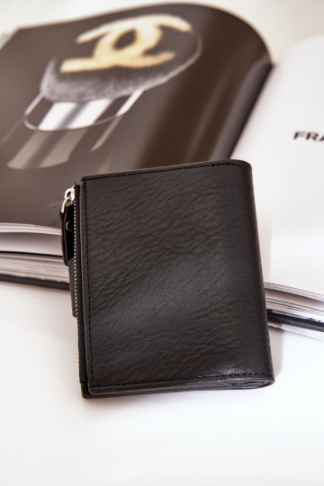 Moteriška piniginė Eko Odinė juodos spalvos Jezorea 2