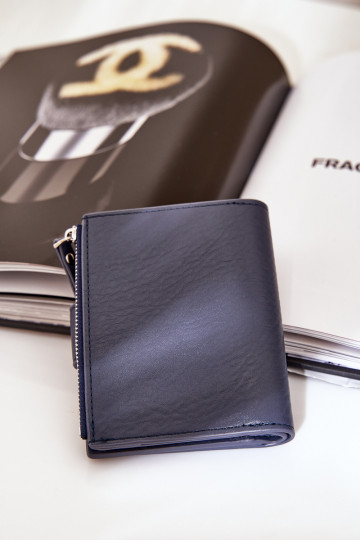 Moteriška piniginė Eko Odinė tamsiai mėlynos spalvos Jezorea 2