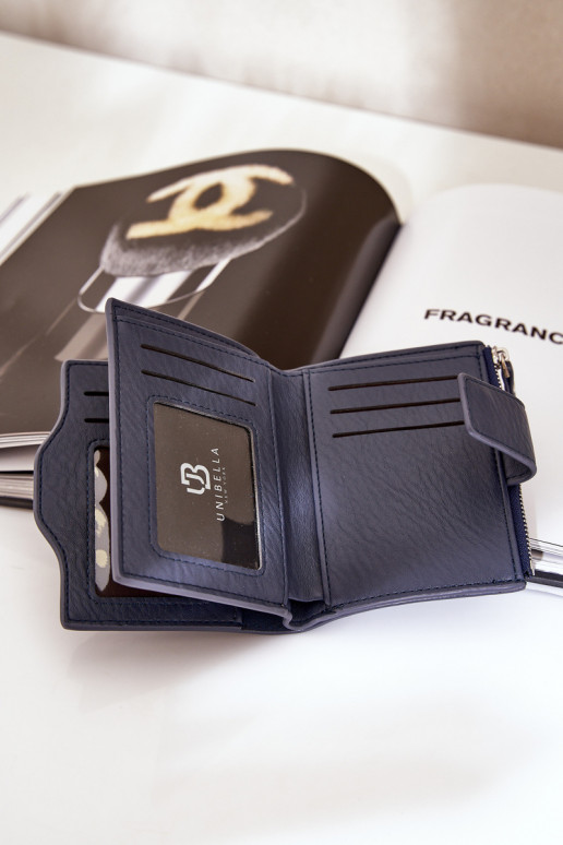 Moteriška piniginė Eko Odinė tamsiai mėlynos spalvos Jezorea Moteriška piniginė Eko Odinė tamsiai mėlynos spalvos Jezorea