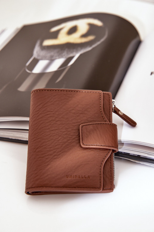 Moteriška piniginė Eko Odinė rudos spalvos Jezorea Moteriška piniginė Eko Odinė rudos spalvos Jezorea