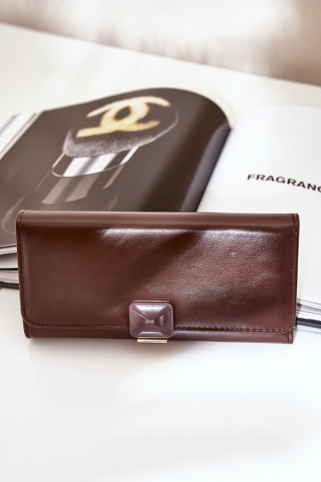 Eko Odinė Gładki Moteriška piniginė CzekoladoĮy Erolia