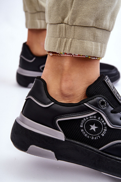 Moteriškas Sportinio stiliaus batai Big Star LL274443 Juodos ir-pilkos spalvos Moteriškas Sportinio stiliaus batai Big Star LL274443 Juodos ir-pilkos spalvos