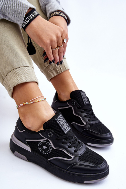 Moteriškas Sportinio stiliaus batai Big Star LL274443 Juodos ir-pilkos spalvos Moteriškas Sportinio stiliaus batai Big Star LL274443 Juodos ir-pilkos spalvos