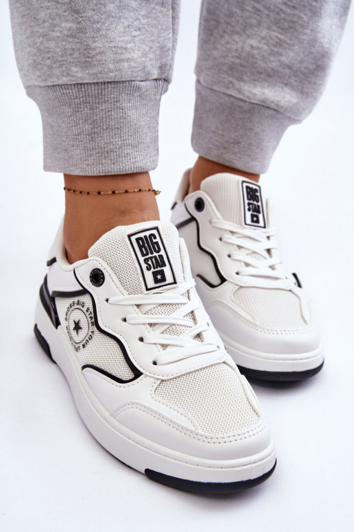 Moteriškas Sportinio stiliaus batai Big Star LL274440 Baltos-juodos spalvos Moteriškas Sportinio stiliaus batai Big Star LL274440 Baltos-juodos spalvos