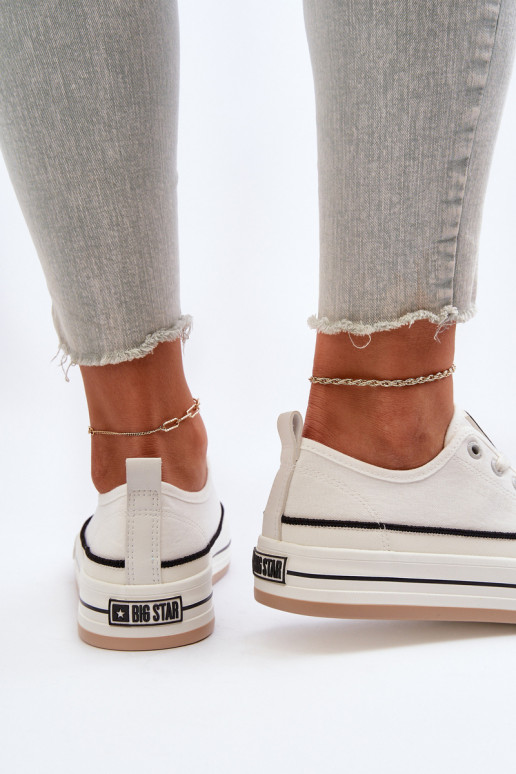 Moteriški batai Big Star NN274205 baltos spalvos Moteriški batai Big Star NN274205 baltos spalvos
