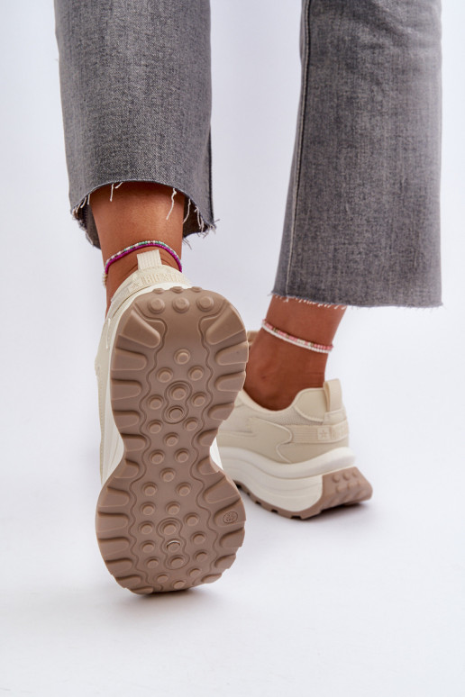 Sneakers modelio batai Moteriškas HI-POLY SYSTEM Big Star NN274A105 smėlio spalvos