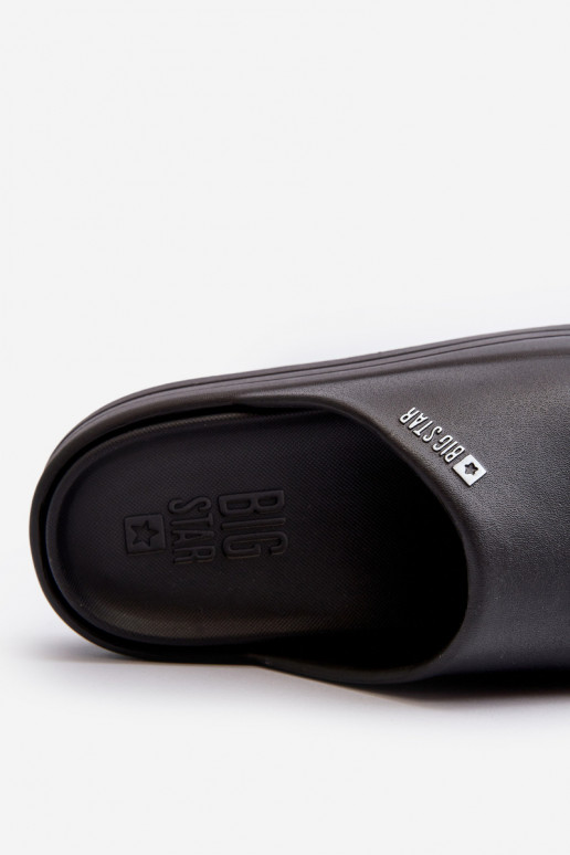 Moteriškos šlepetės su platforma Big Star NN274A037 juodos spalvos