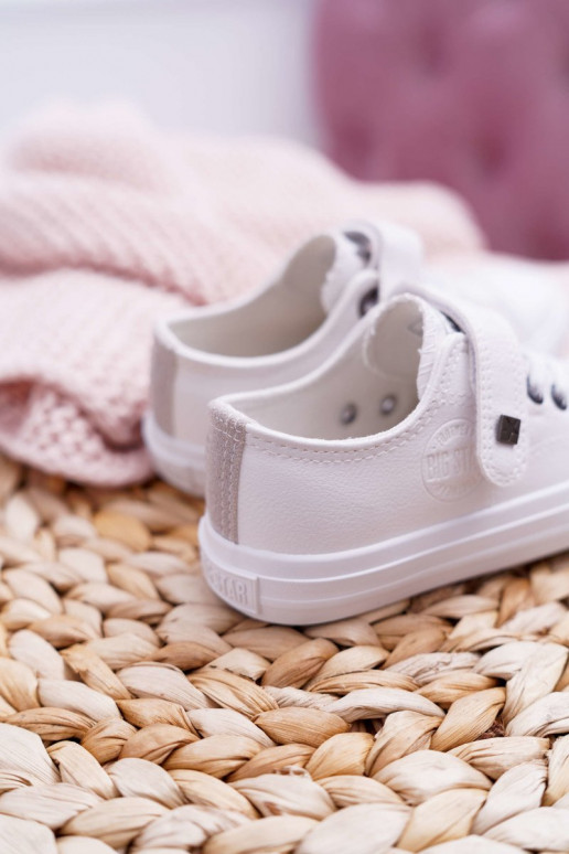 Vaikiški odiniai laisvalaikio batai BIG STAR EE374035 baltos spalvos