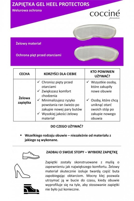 Coccine Gel Heel Protectors kulnų apsaugos priemonės