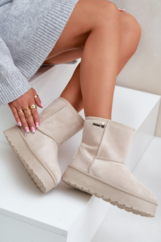 Paaukštinti sniego batai su platforma...