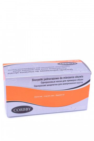 Corbby vienkartinės kojinės batų matavimui, 120 vnt.