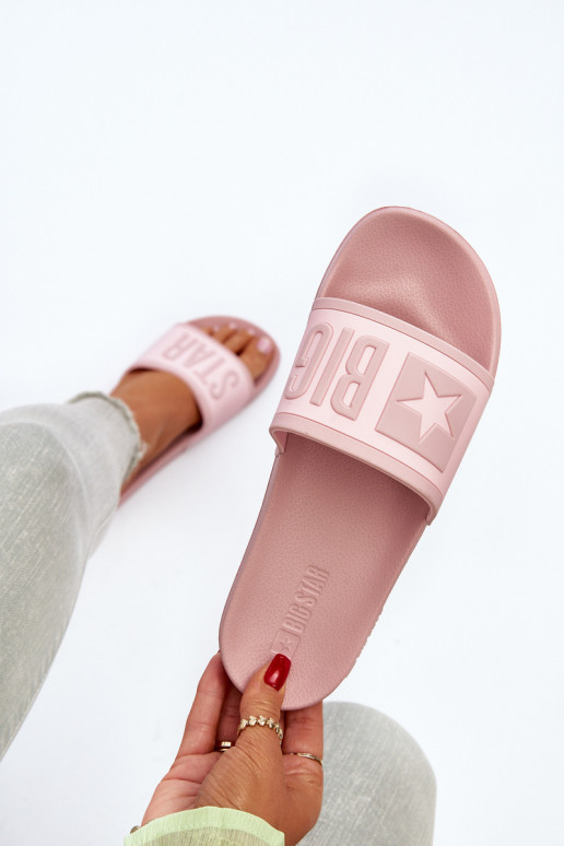 Moteriškas Šlepetės Big Star NN274A647 rožinės spalvos Moteriškas Šlepetės Big Star NN274A647 rožinės spalvos