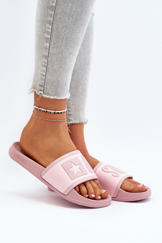 Moteriškas Šlepetės Big Star NN274A647 rožinės spalvos Moteriškas Šlepetės Big Star NN274A647 rožinės spalvos