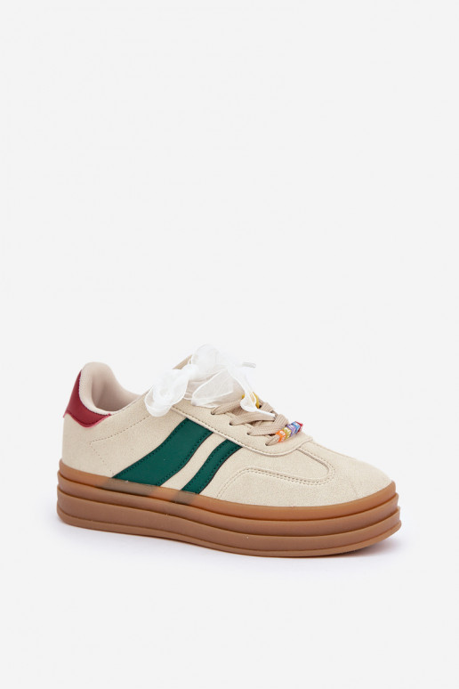 Sneakers modelio batai Moteriškas Z Przypinkami smėlio spalvos Jariana