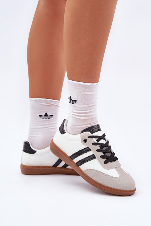 lygiapadžiai sportbačiai Sportbačiai Moteriškas Baltos-juodos spalvos Loredis