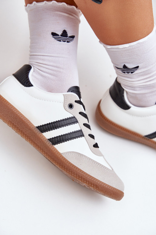 lygiapadžiai sportbačiai Sportbačiai Moteriškas Baltos-juodos spalvos Loredis