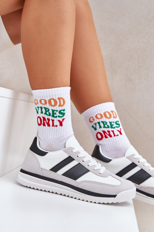 sportiniai bateliai Sneakers modelio batai Moteriškas baltos spalvos Galabis sportiniai bateliai Sneakers modelio batai Moteriškas baltos spalvos Galabis