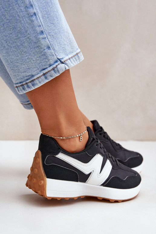 sportiniai bateliai Sneakers modelio batai Moteriškas juodos spalvos Britma