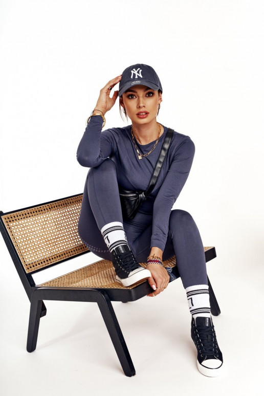 Moteriškas laisvalaikio batai su auliuku Big Star DD274330 juodos spalvos