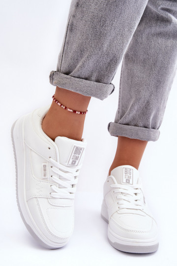 Moteriški sportiniai bateliai, sportbačiai Big Star MM274354 baltos spalvos