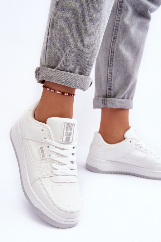 Moteriški sportiniai bateliai, sportbačiai Big Star MM274354 baltos spalvos