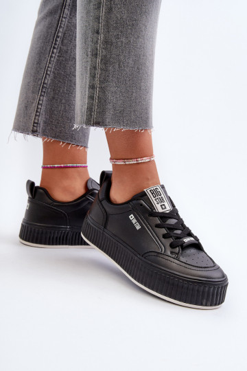 Sneakers modelio batai Moteriškas su platforma Big Star NN274255 juodos spalvos 2
