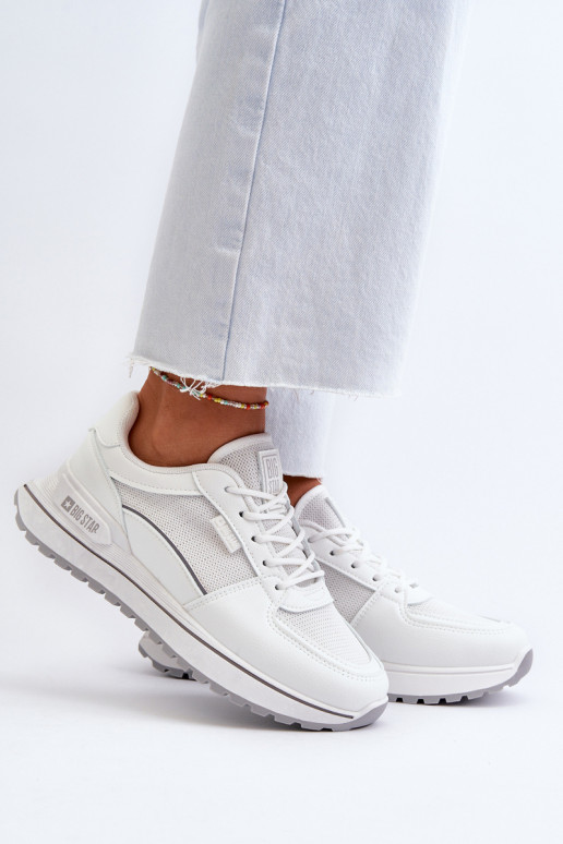 Sneakers modelio batai Moteriškas Big Star NN274A089 baltos spalvos
