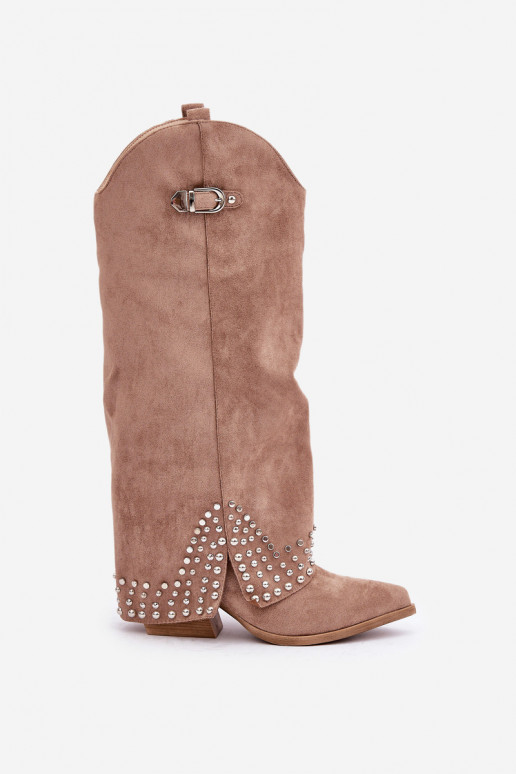 Ilgaauliai batai su kulniukais smėlio...