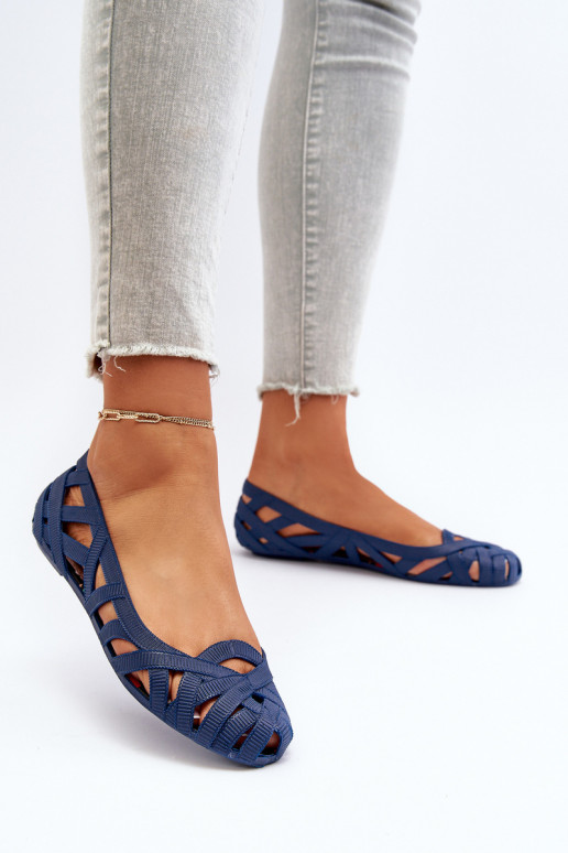 Moteriškas Guminės Balerinos tamsiai mėlynos spalvos Salam