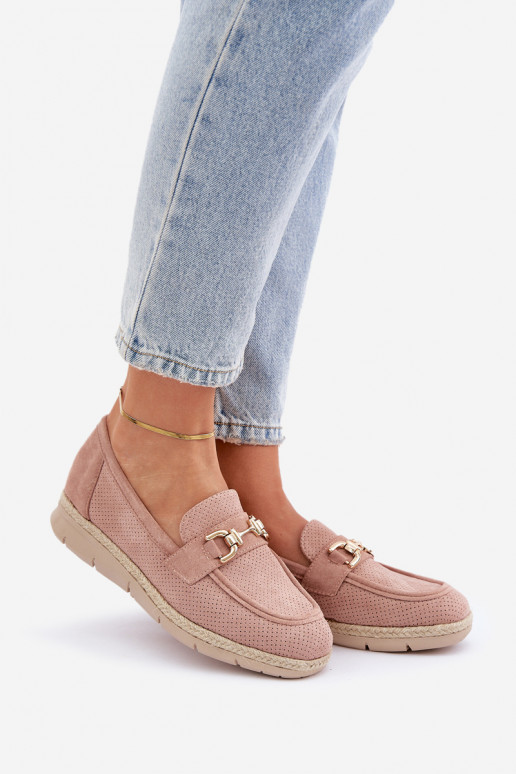 su aužūro elementais Mokasinai Ze aukso spalvosm Detalem I JutoĮą Plecionką rožinės spalvos Lainer su aužūro elementais Mokasinai Ze aukso spalvosm Detalem I JutoĮą Plecionką rožinės spalvos Lainer