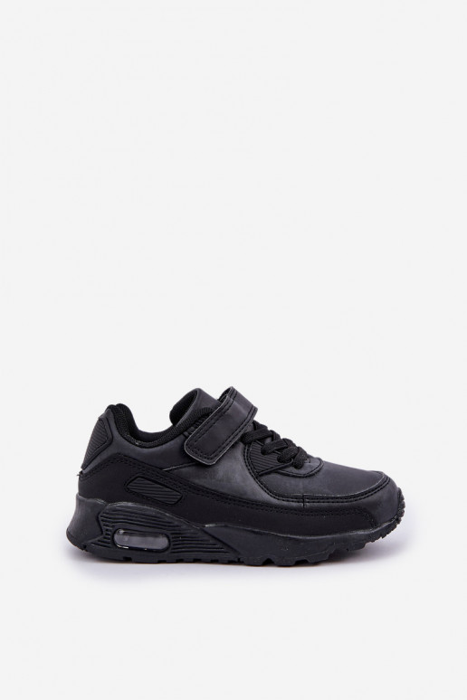 Sneakers modelio batai Vaikiški su lipniais užsegimais juodos spalvos Krissandra Sneakers modelio batai Vaikiški su lipniais užsegimais juodos spalvos Krissandra