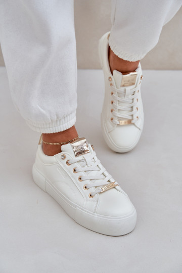 Moteriškas Sneakers modelio batai Big Star NN274211 baltos spalvos 2