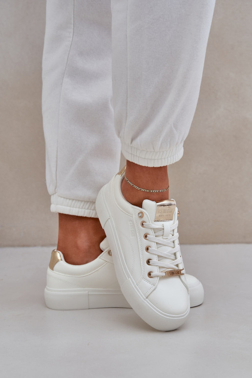 Moteriškas Sneakers modelio batai Big Star NN274211 baltos spalvos