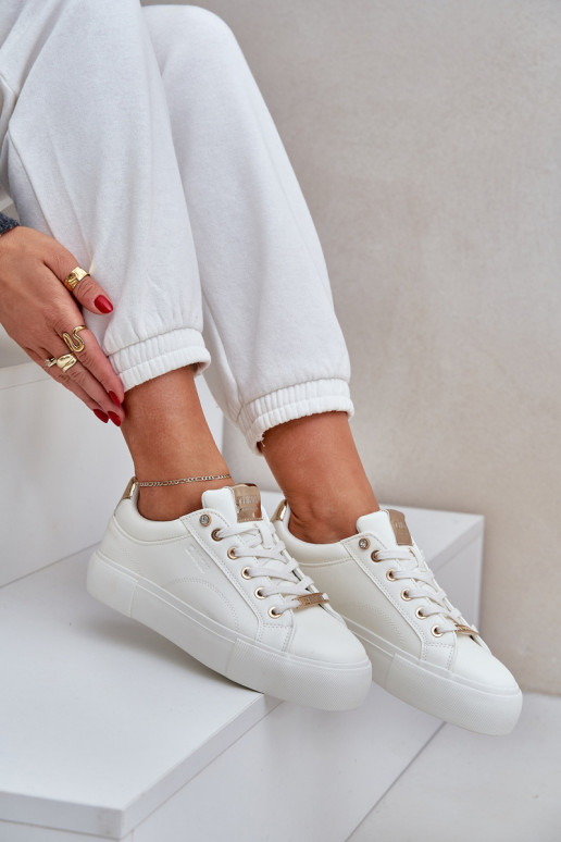 Moteriškas Sneakers modelio batai Big Star NN274211 baltos spalvos