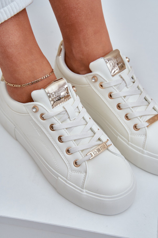 Moteriškas Sneakers modelio batai Big Star NN274211 baltos spalvos