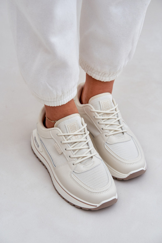 Sneakers modelio batai Moteriškas Big Star NN274A088 dramblio kaulo spalvos